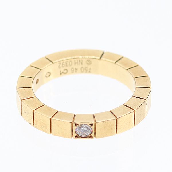 カルティエ ラニエール ダイヤリング 750 YG 5.5g 46 NH0392 打痕 B4058846 アクセサリー ジュエリー 5553900 10NBT AKO ABC 16785