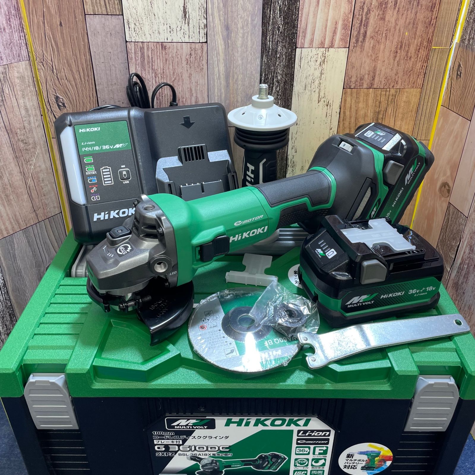 ☆ハイコーキ(HIKOKI ※旧:日立工機) 100mmコードレスディスク 