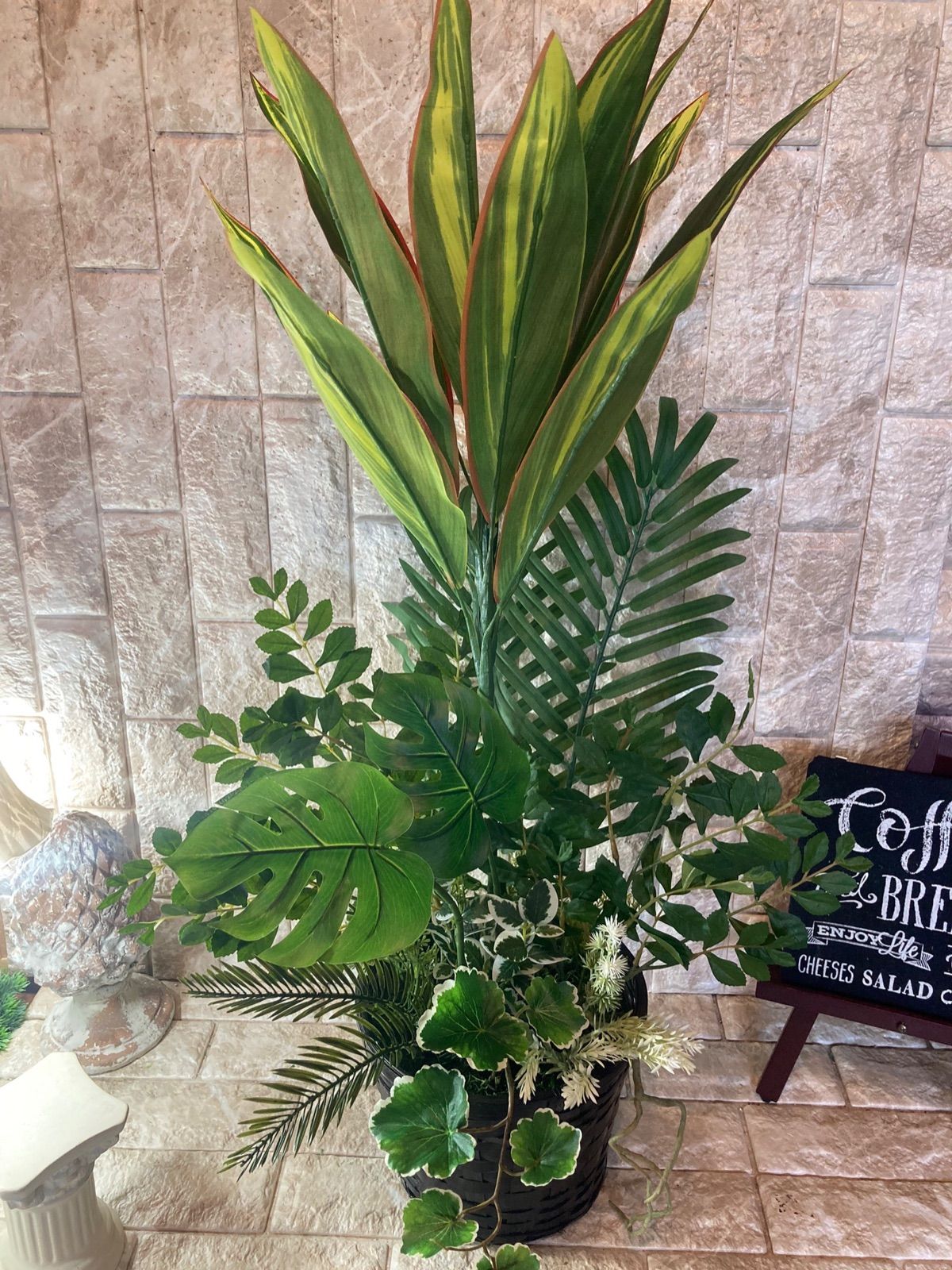光触媒 人工観葉植物 ウォールグリーン フェイク アレンジ マッサンアレンジ86