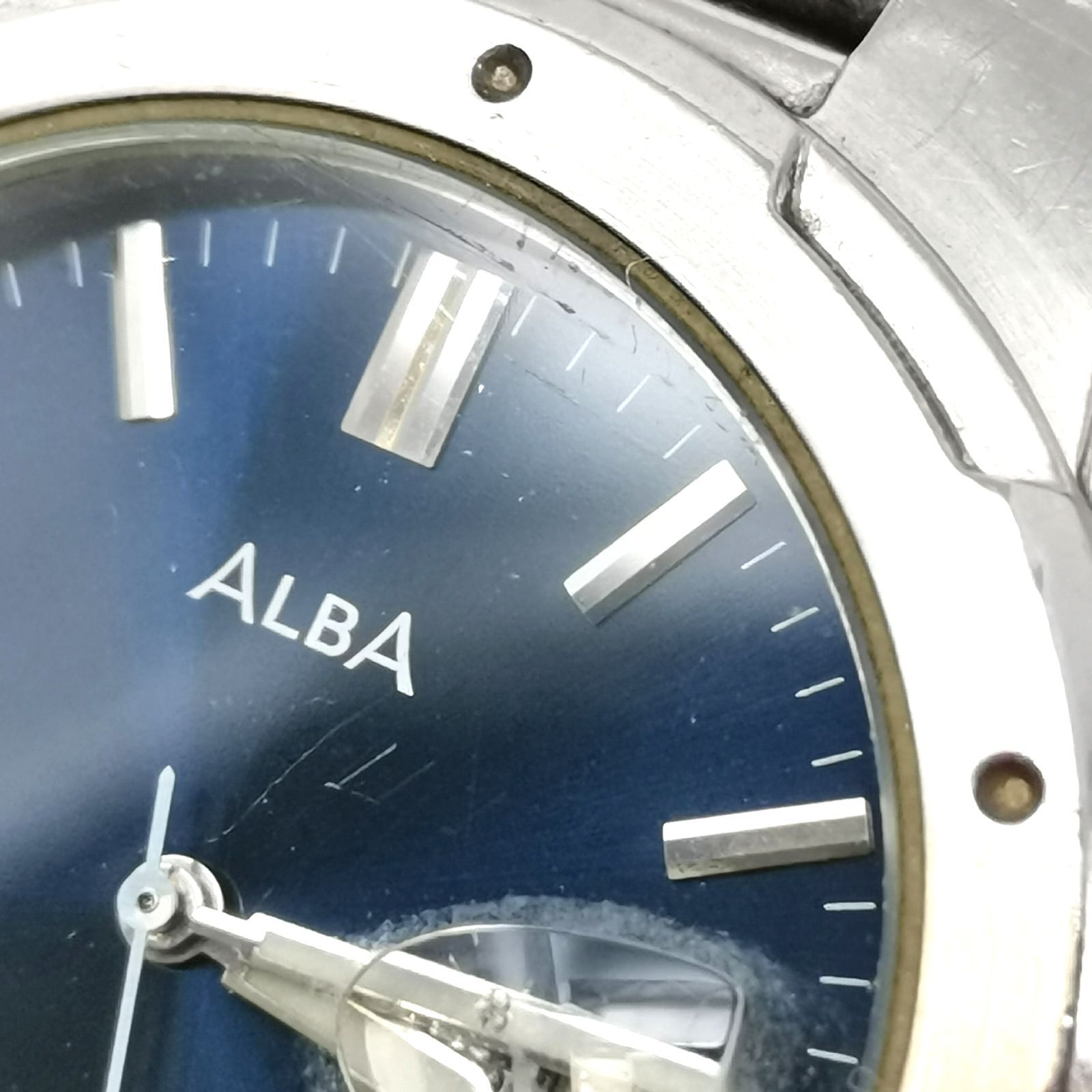 SEIKO ALBA セイコー アルバ V732-0S00 文字盤ブルー クオーツ メンズ