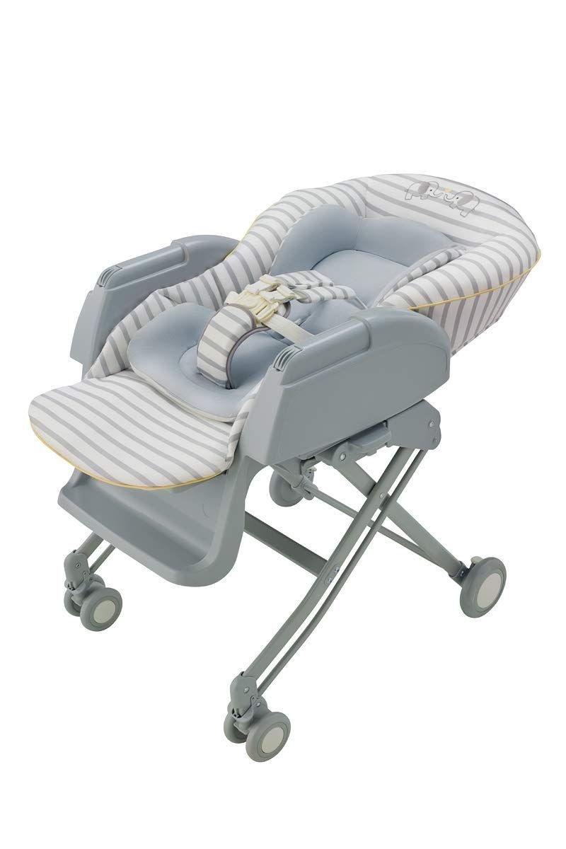 新着商品 グレー 手動スウィングタイプ 0か月~4歳頃まで エレファントラブ 2109079 ユラリズム ハイローチェア Aprica アップリカ