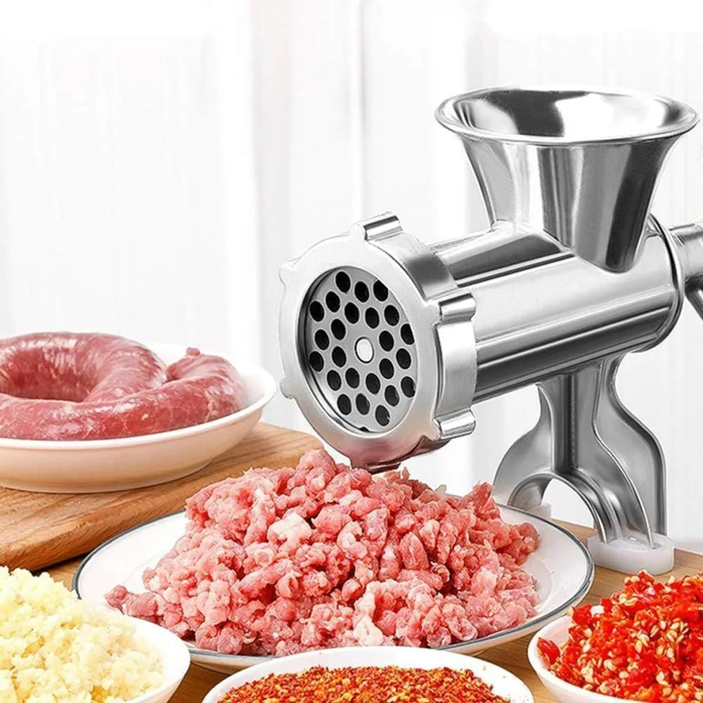 業務用手動式挽き肉器 ボニー ミートチョッパー No.10 スズ挽き肉作り