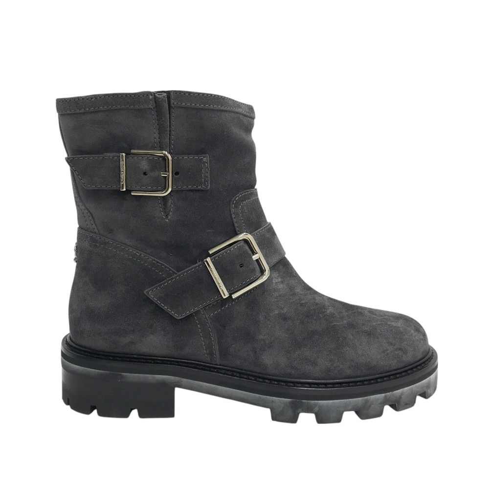 JIMMY CHOO ジミーチュウ YOUTH 2 エンジニアブーツ グレー系 36