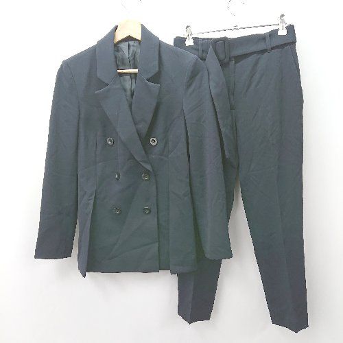 ⊇ ルイルエブティック 総あり ダブル ダブルブレストセットアップスーツ サイズS ネイビー系 レディース E 1507280012444