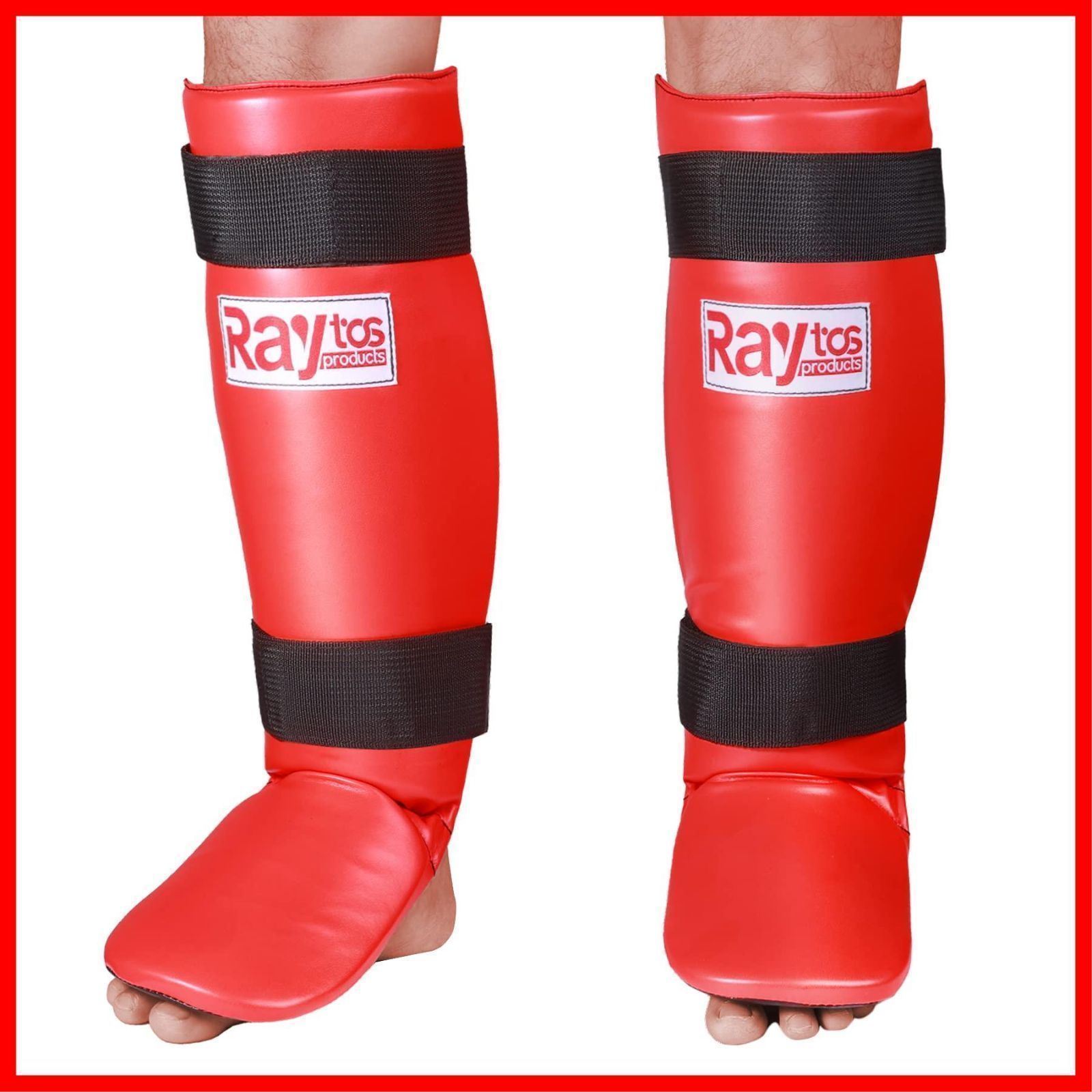 迅速発送】Raytos ベーシックレッグガード レガース キックボクシング 足サポーター キックボクシング レッグガード すね当て 3cm厚手インナー  衝撃吸収 格闘技 空手 防具 プロテクター - メルカリ