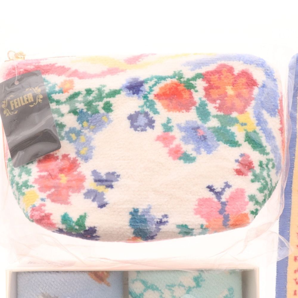 フェイラー 3点セット タオルハンカチ ポーチ ANA チェスティ フラワー レディース