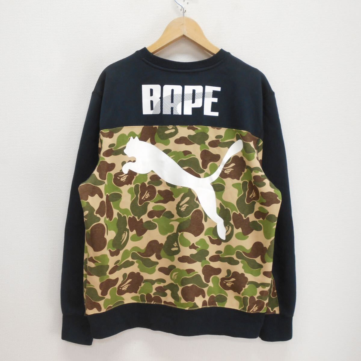 A BATHING APE × PUMA 迷彩ロゴ スウェット A BATHING APE × PUMA アベイシングエイプ プーマ 569620 15AW