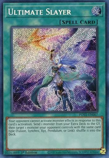 遊戯王 - しゅ 中古】遊戯王 POTE-EN067[SE]：Ultimate Slayer/月女神の鏃