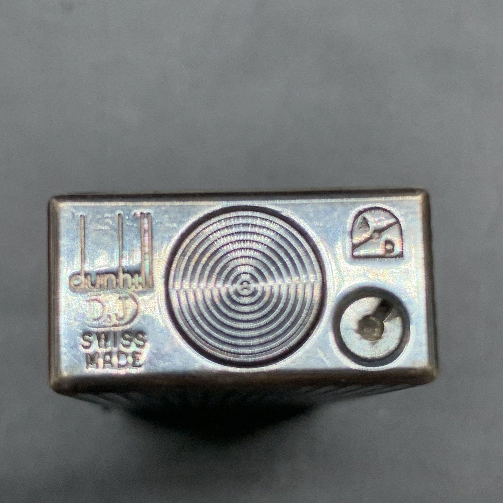 I332 Dunhill ダンヒル ライター シルバーカラー ダイヤモンドカット