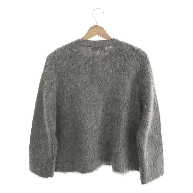 【美品】  ​SLOBE IENA / スローブイエナ | 2023AW | シャギーニットカーディガン | 36 | グレー | レディース SLOBE IENA / スローブイエナ | 2023AW | シャギーニットカーディガン