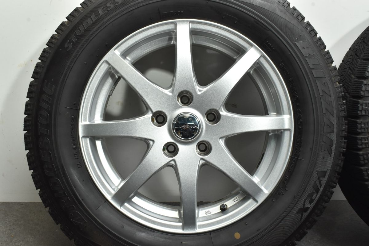 【美品】ラポルタ 16in 6.5J +38 PCD114.3 ブリヂストン ブリザック VRX 215/65R16 アルファード エクストレイル エルグランド CX-30