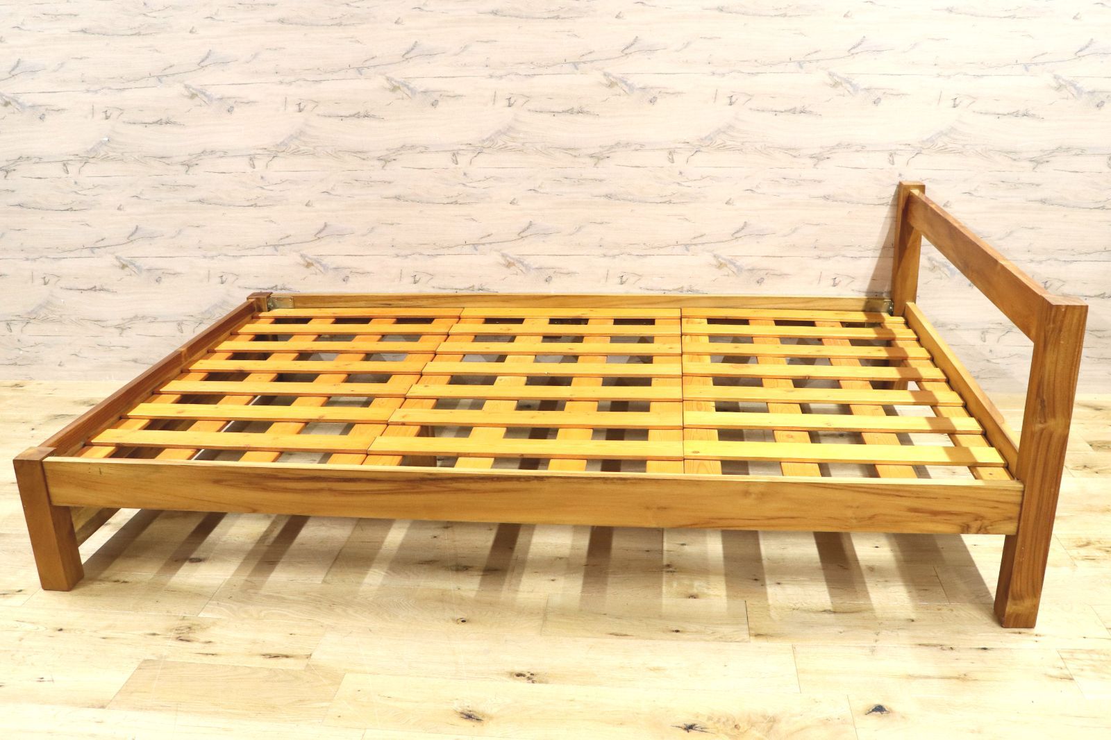 GMIH257 unico ウニコ BREATH ブレス チーク材 ベッドフレーム セミダブル 定価約9.8万 NEXPOTALLINN_EU