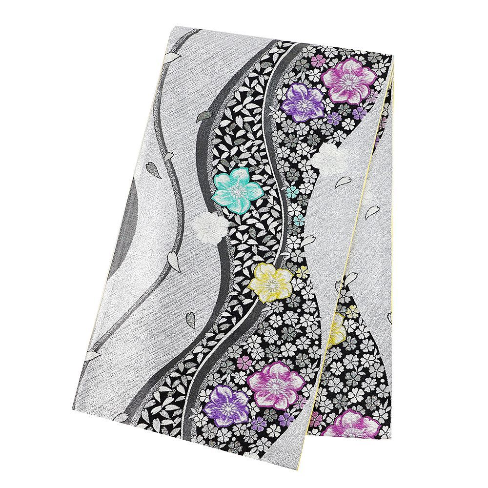 無地振袖 紋意匠 シンプル くすみカラー 向鶴 身丈161cm 撥水加工済