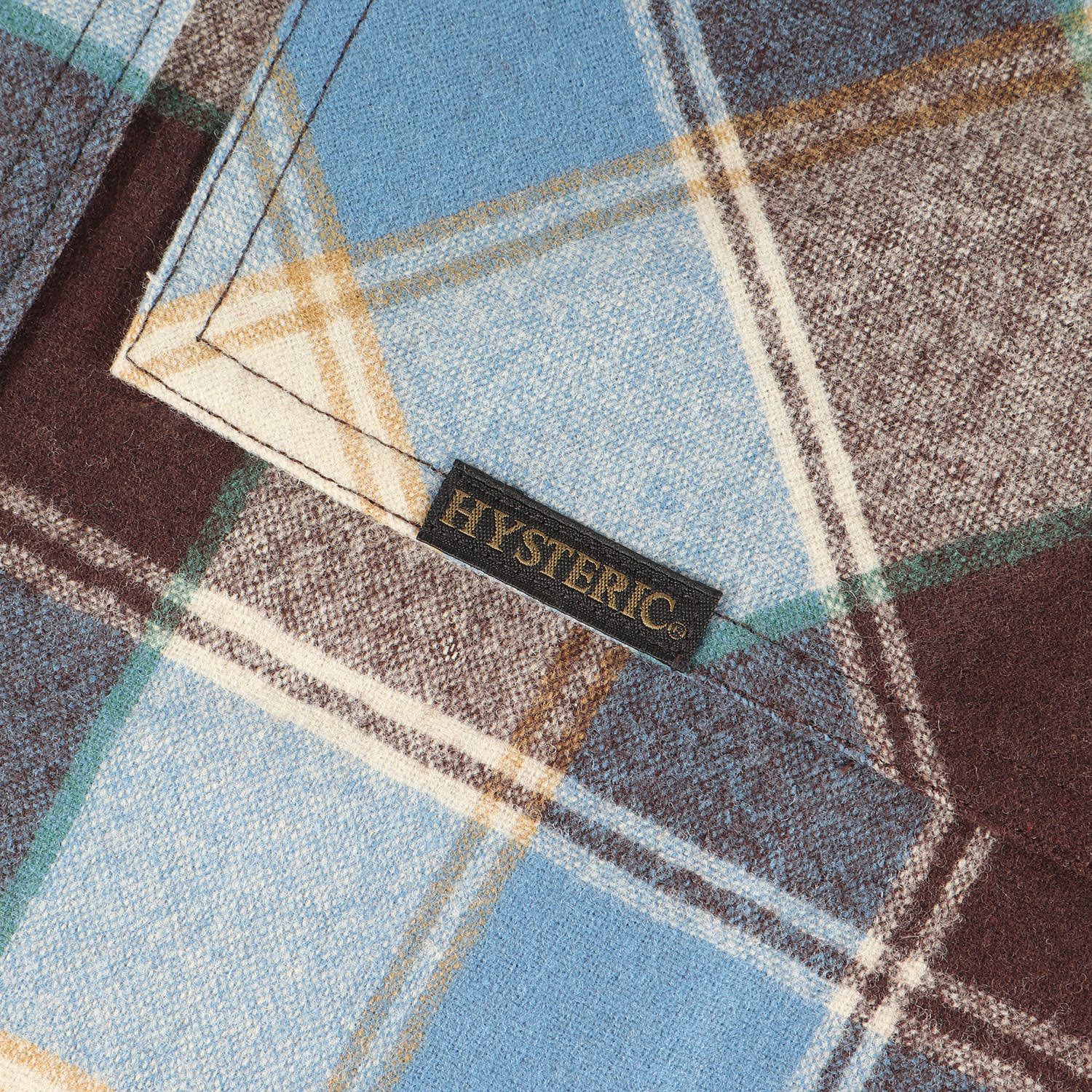 新品】HYSTERIC GLAMOUR ヒステリックグラマー シャツ ブルー系 サイズ