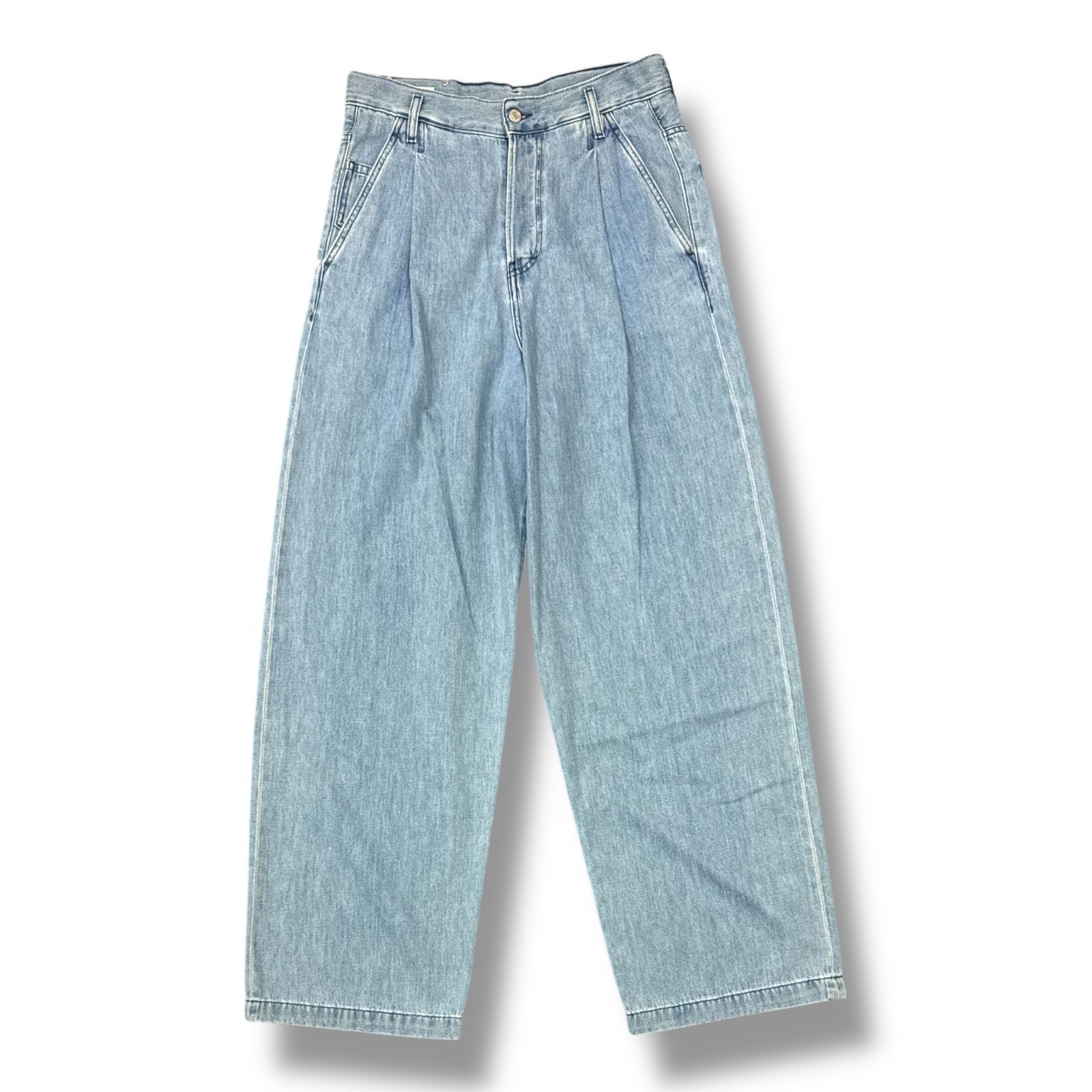 未使用品 Dries Van Noten 1タックワイドデニムパンツ ジーンズ