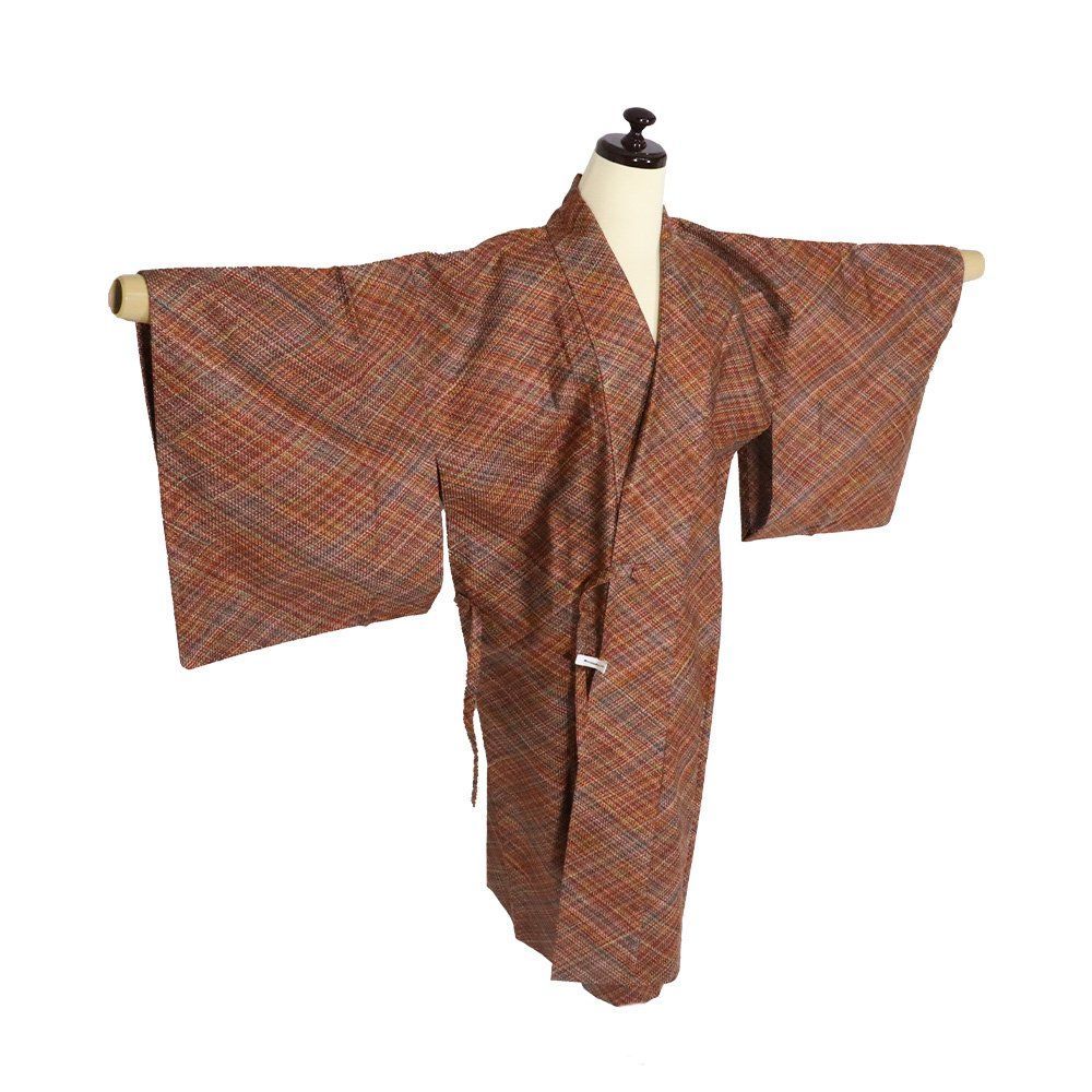 新品長尺□浴衣◇有松鳴海絞り□雪花◇板締め絞□白紫緑赤◇木綿着物  