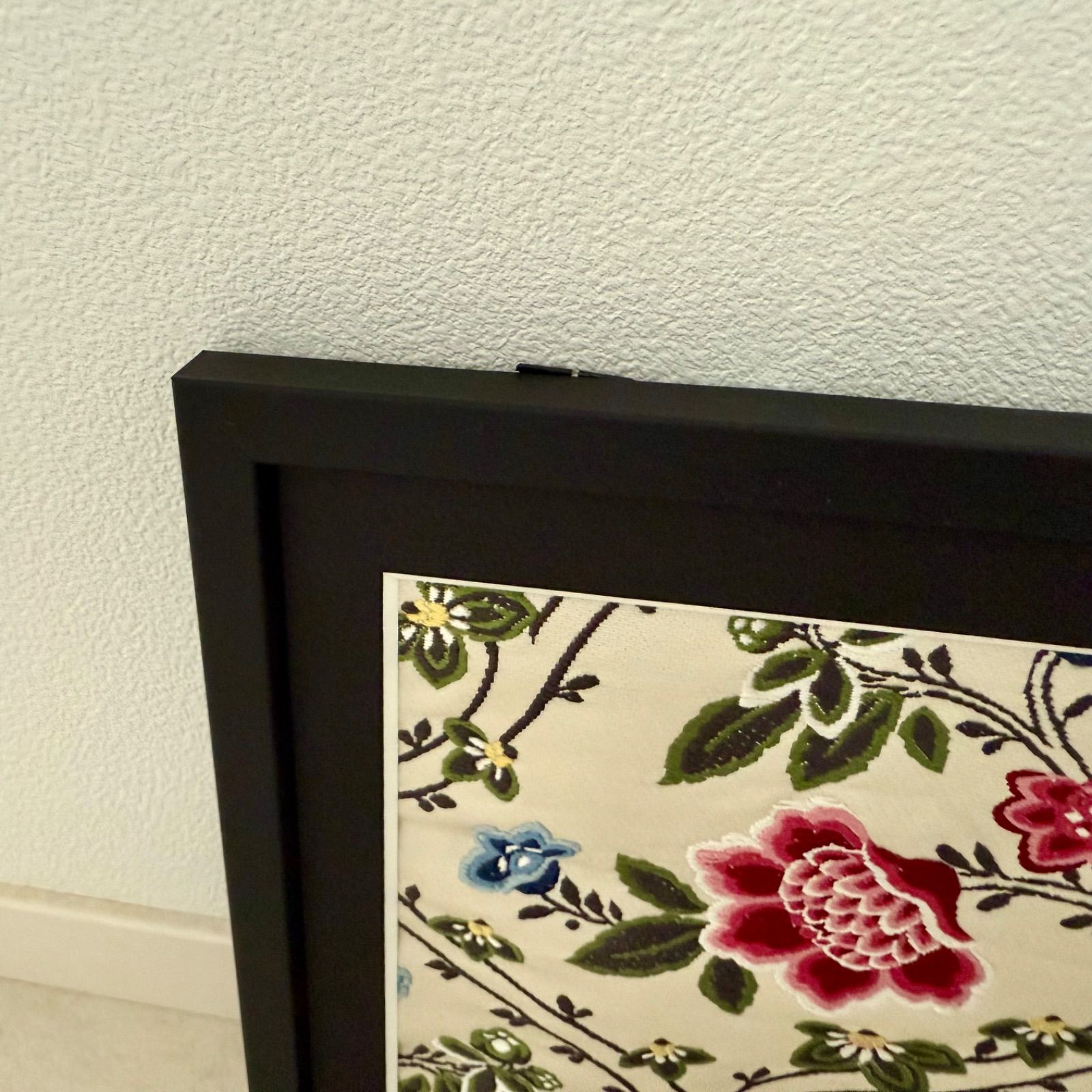 フレーム入りシルク織物アート