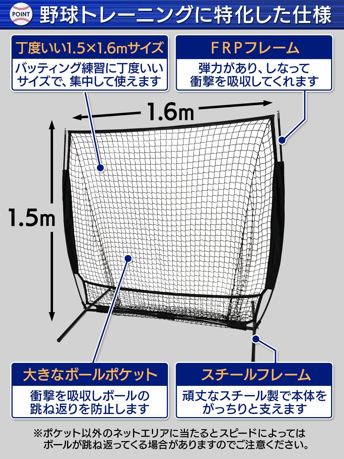 KaRaDaStyle 野球ネット 練習用 ネット 硬式 軟式 折りたたみ 持ち運び 屋外 室内 バッティングネット ピッチングネット 簡単設置 ポータブル 練習器具 自宅 庭 ガレージ 防球ネット 収納バッグ付き ( 小サイズ/ブラック)