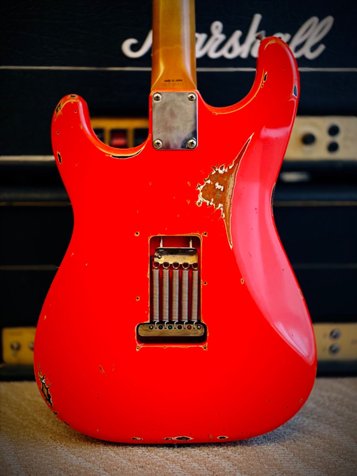 Vintage Fender Japan Stratocaster ST-62 N-シリアル Restomod Heavy Relic Fiesta Red 「Elite Model」