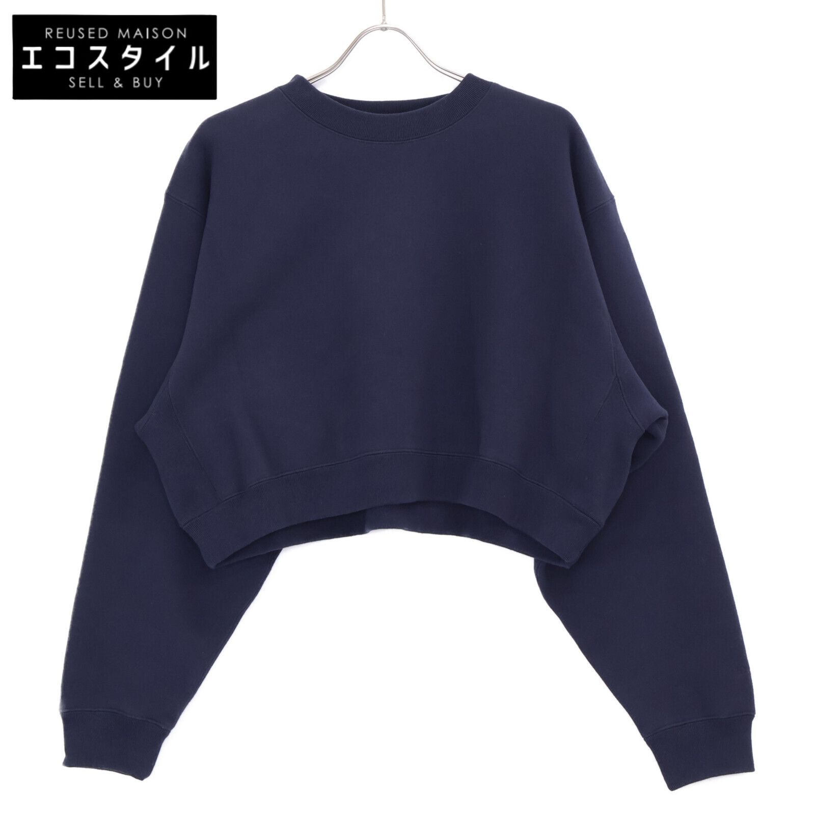 HYKE ハイク ﾈｲﾋﾞｰ CREW NECK CROPPED SWEATER 2
