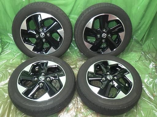 【中古】20年製 ルークス 純正 14インチ ヨコハマブ ルーアースAE03