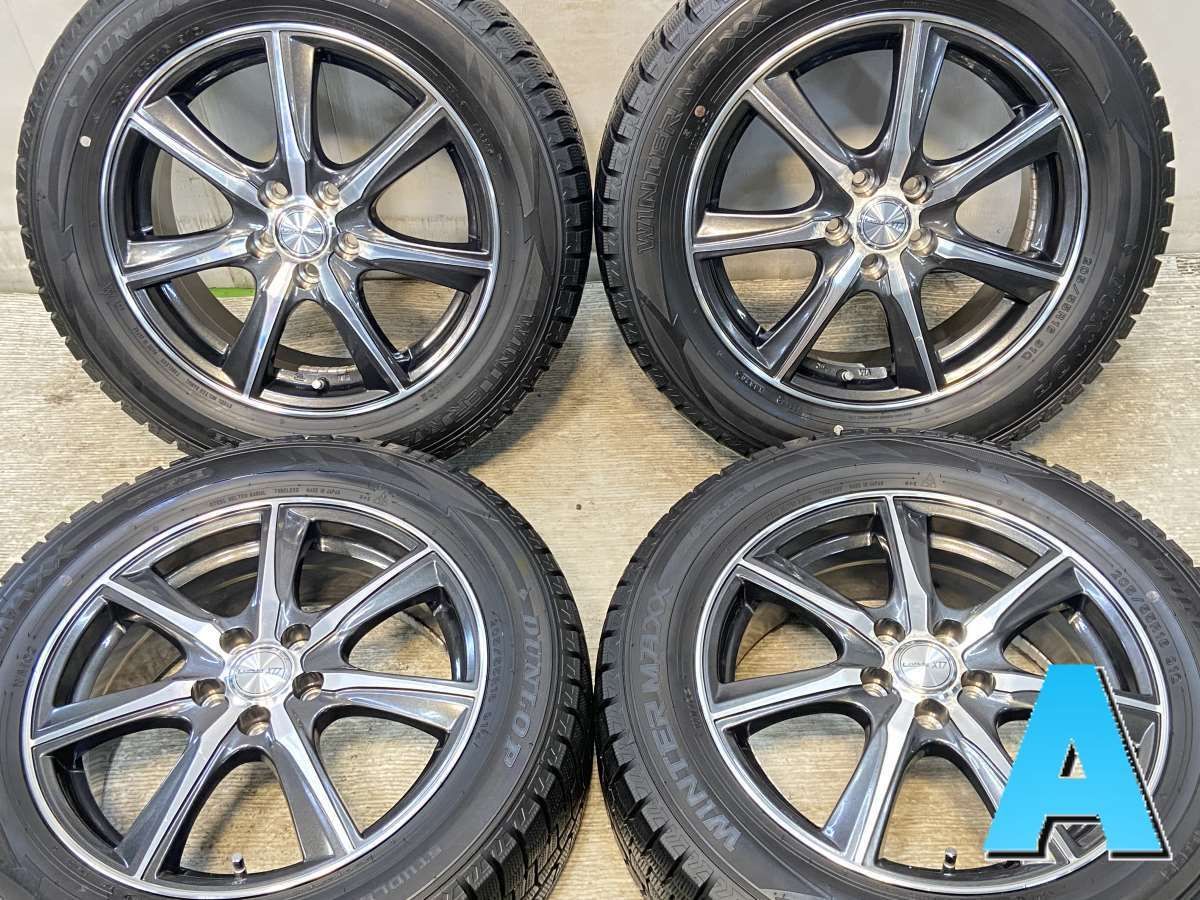 205|55R16 ダンロップ ウィンターマックス WM02 Lofida XT7 16x6.0 45 100-5穴 タイヤ スタッドレスタイヤ ホイールセット 4本セット w16251006011