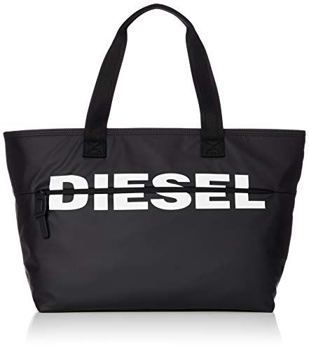 Diesel ディーゼル レディース BIGロゴジッパー 横長トートバッグ UNI ブラック T 8013