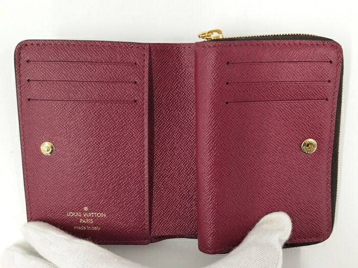 未使用 ルイヴィトン モノグラム ポルトフォイユルー フューシャ M82377