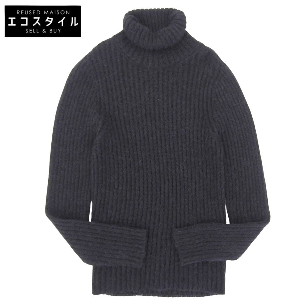 DOLCE&GABBANA ドルチェアンドガッバーナ ハイネック アルパカウール ニットセーター トップス メンズ ブラック 46 G2626K 46