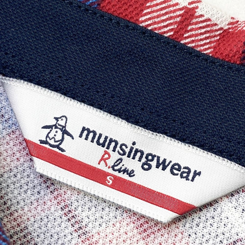 サイズ：S MUNSING WEAR マンシングウェア 長袖ポロワンピース