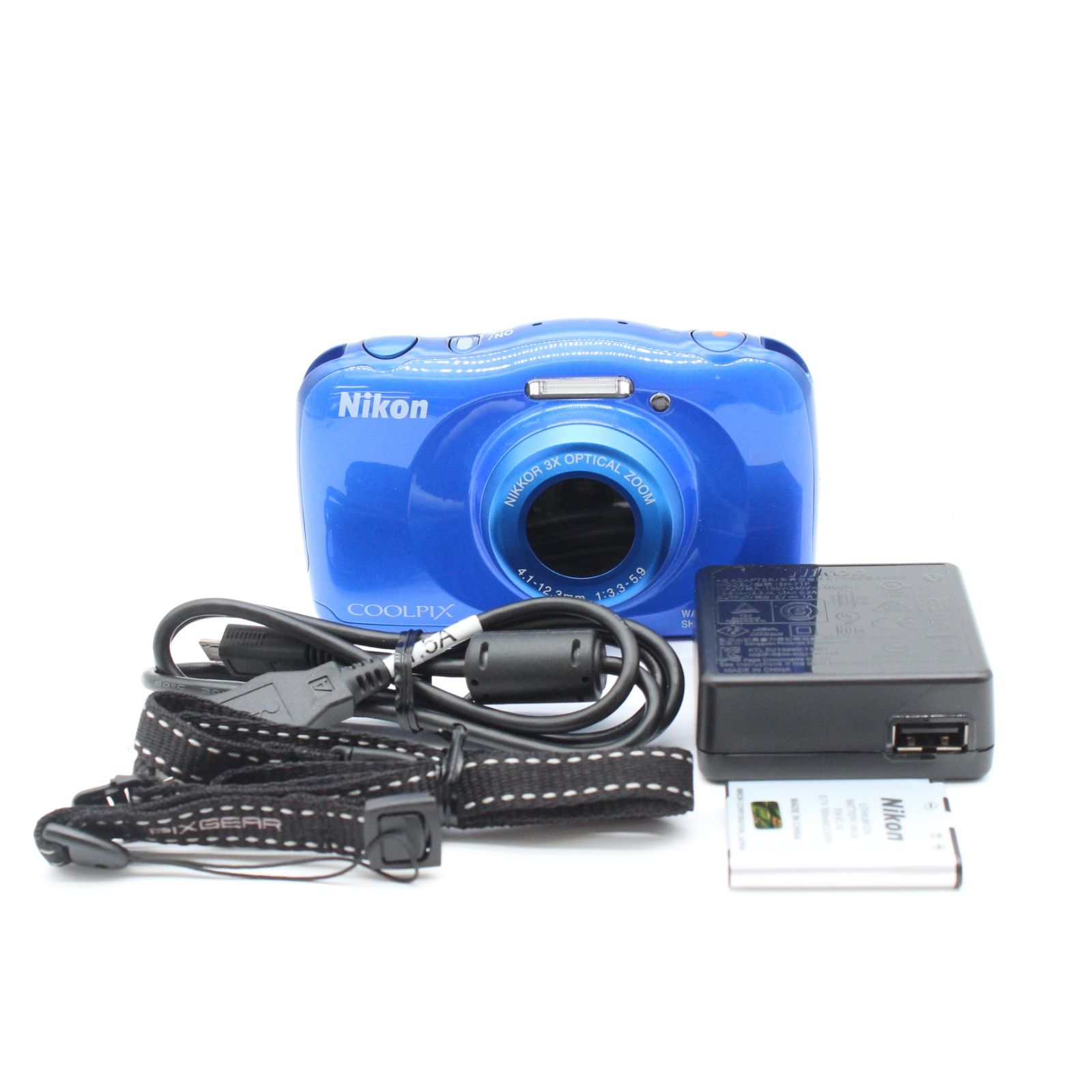 Nikon デジタルカメラ S33 防水 1317万画素 S33 ブルー S33BL Nikon デジタルカメラ S33 防水 1317万画素 S33 ホワイト