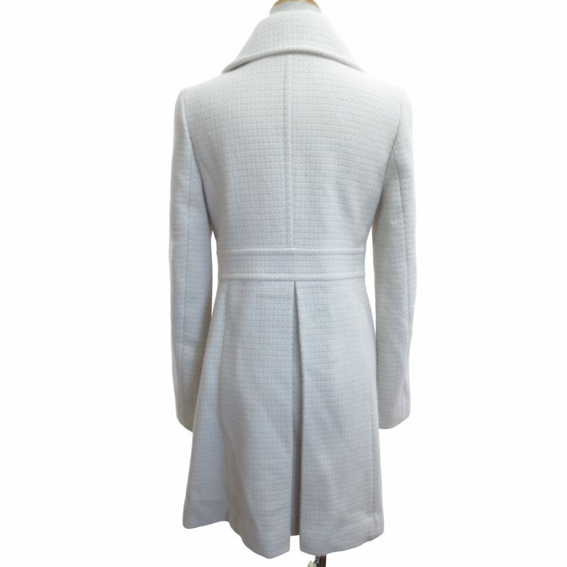 アンタイトル UNTITLED アンゴラツイードコート ジャケット 白  