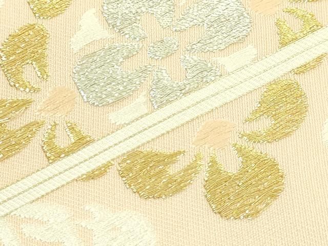 平和屋本店□極上 俵屋 人間国宝 喜多川平朗 有職織物 六通柄袋帯 唐織  