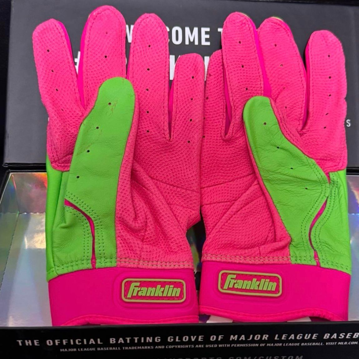  Franklin CFX Pro グリーン ピンク バッティンググローブ バッティング用手袋 手袋