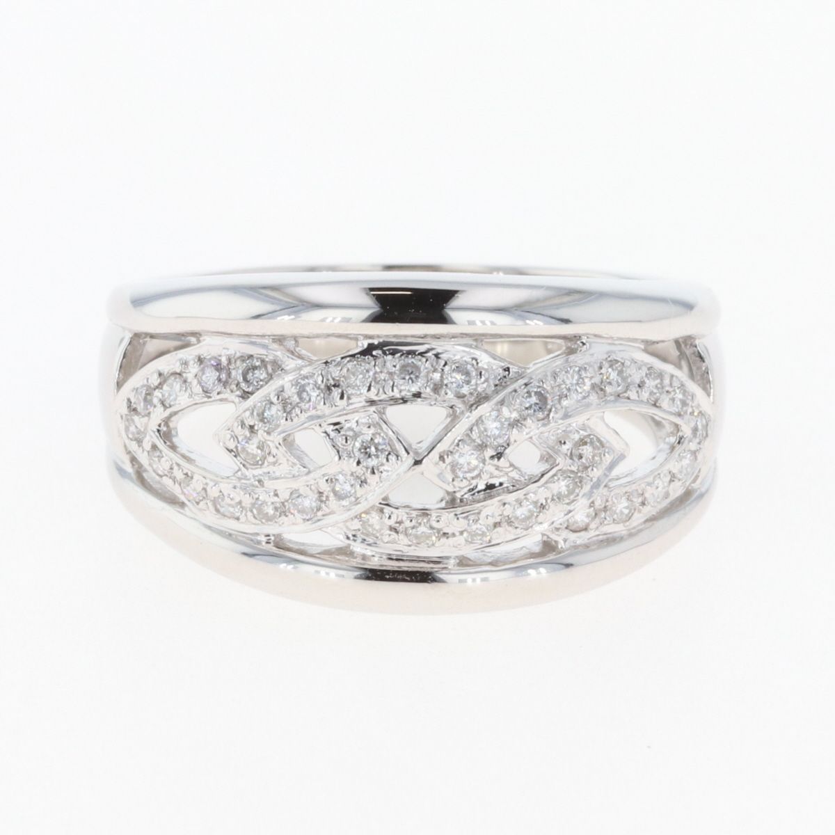メレダイヤ デザインリング プラチナ 指輪 リング 12.5号 Pt900