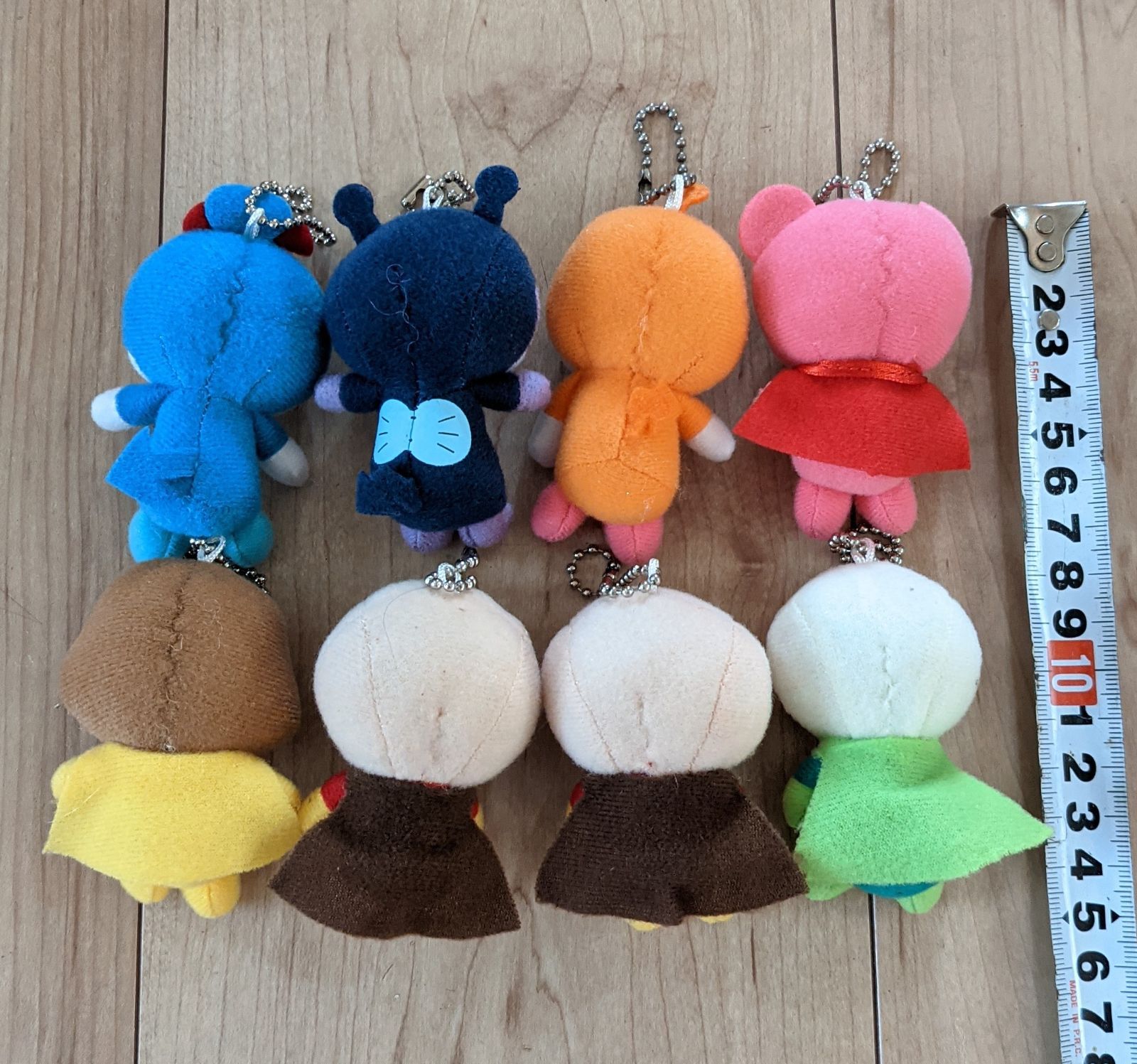 アンパンマン キャラクター ぬいぐるみ キーホルダー 8個セット