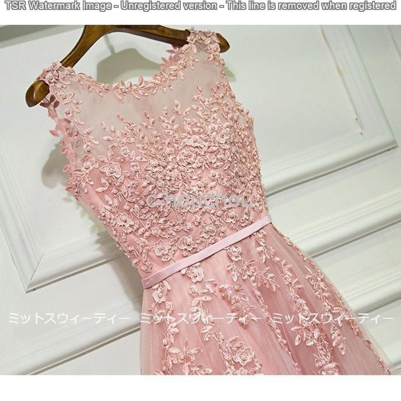 ドレス演奏会安い披露宴パーティードレスイブニングドレス二次会フォーマルカクテルドレス発表会赤ロングドレスレース20代30代40代50代