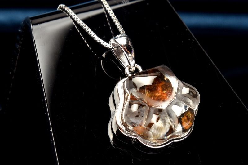 超希少　隕石 シルバー925◇希少 パラサイト隕石 12x13mm 肉球 ペンダントトップ 1個