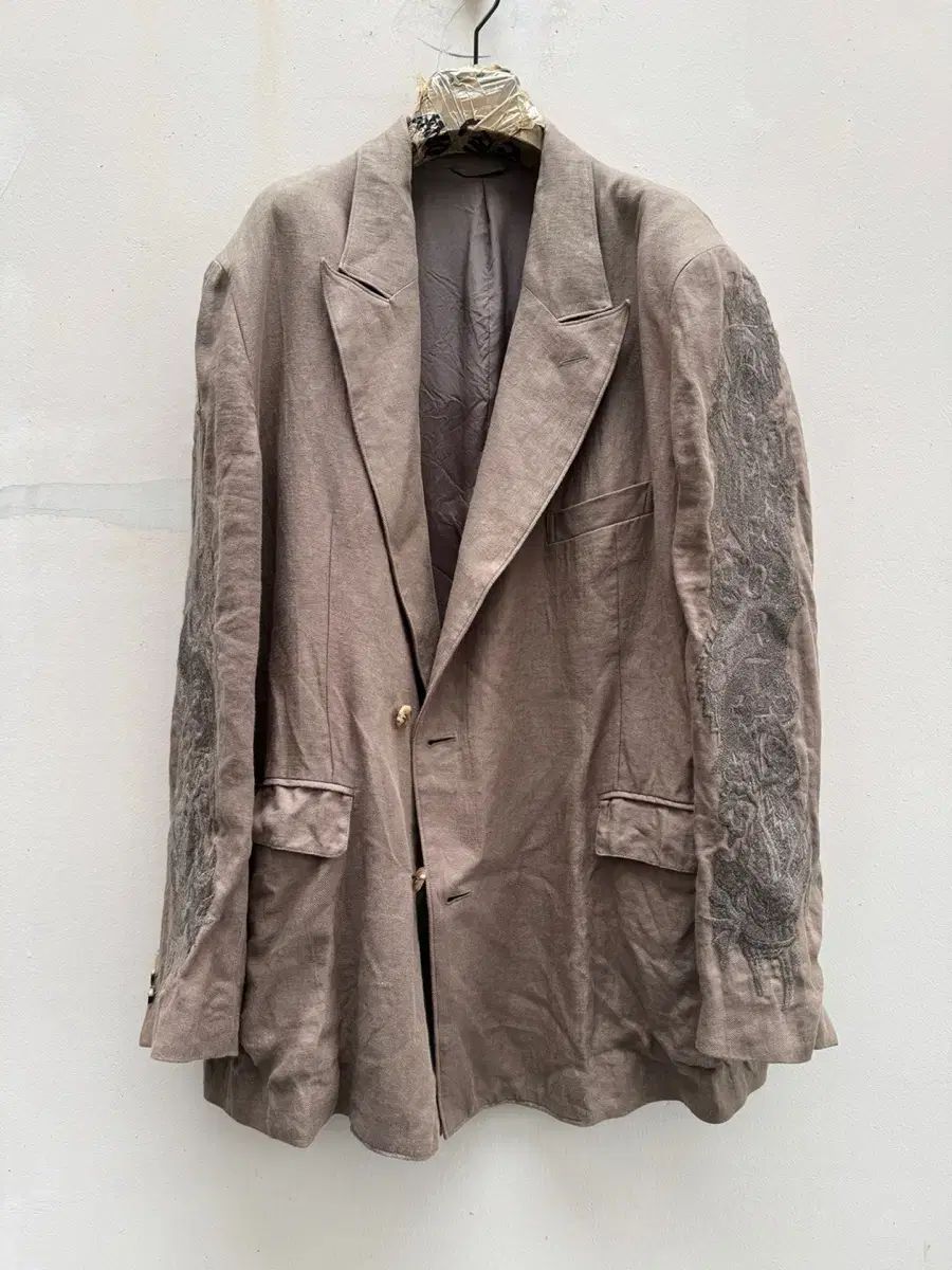 ダブレット DOUBLET 20ss リネン 刺繡 ブレザー ジャケット