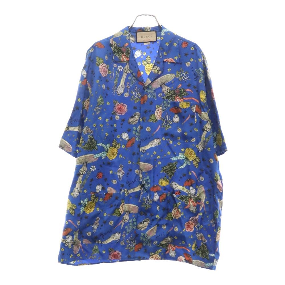 GUCCI (グッチ) ×ヒグチユウコ Mushroom Bowling Shirt 672619 GUCCI (グッチ) ×ヒグチユウコ Mushroom Bowling Shirt 672619