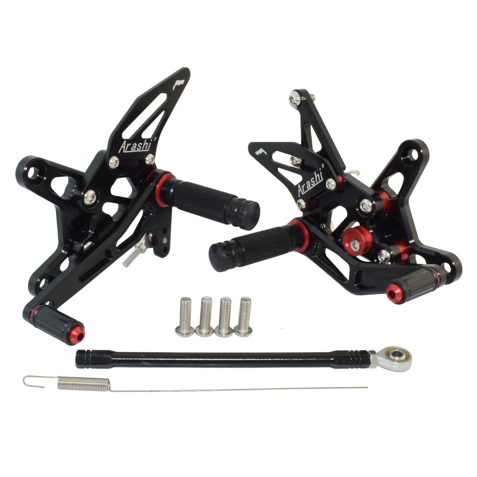 川崎Ninja ZX6R 07-08対応☆CNC可調式バックステップ☆ドレス