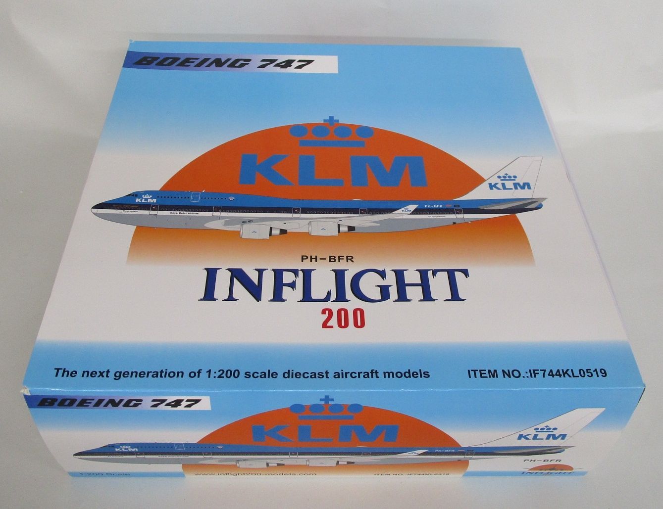 インフライト 1/200 B747 KLMオランダ航空 PH-BFR [IF744KL0519