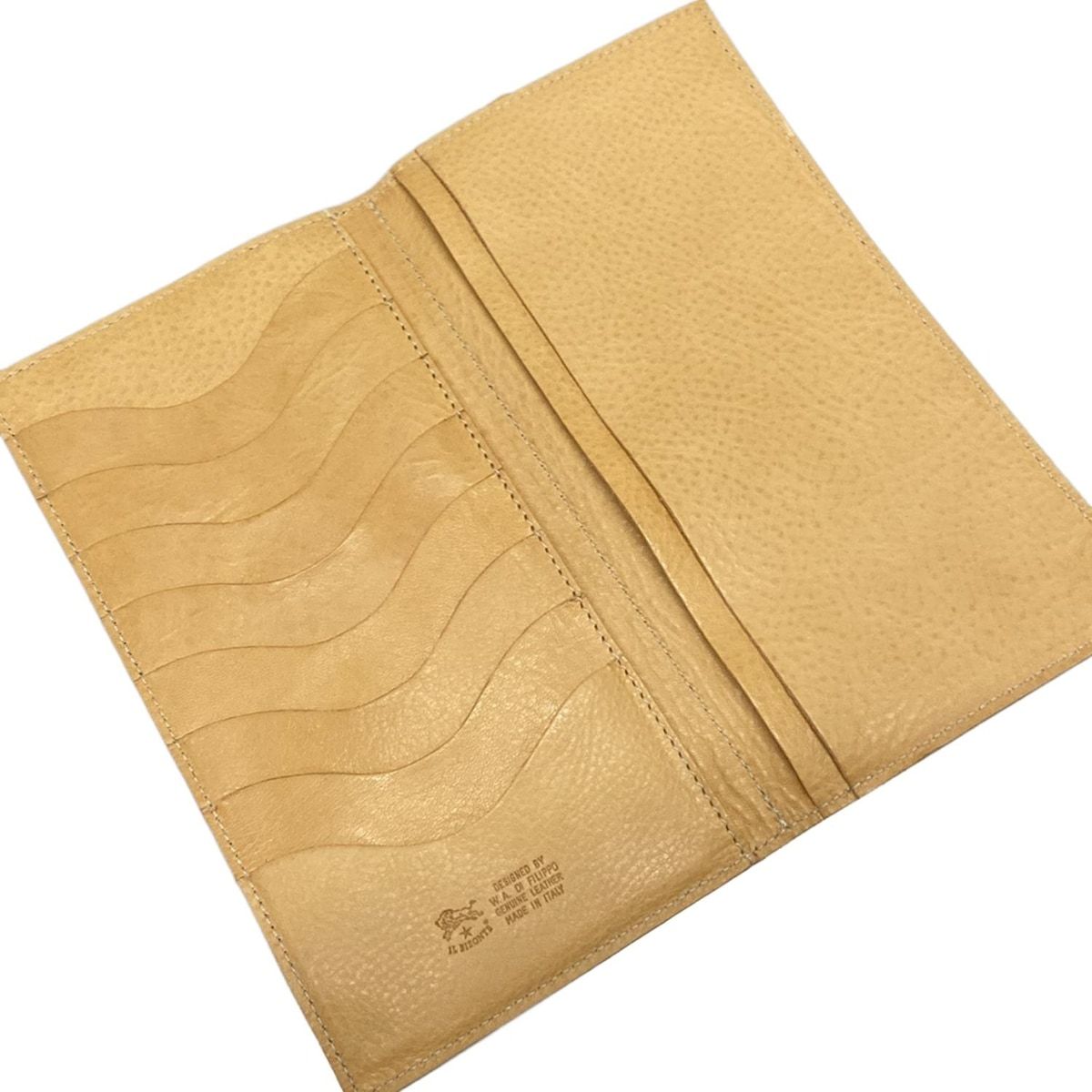 IL BISONTE(イルビゾンテ) 長財布美品 - 54_1_5472301340 ベージュ  