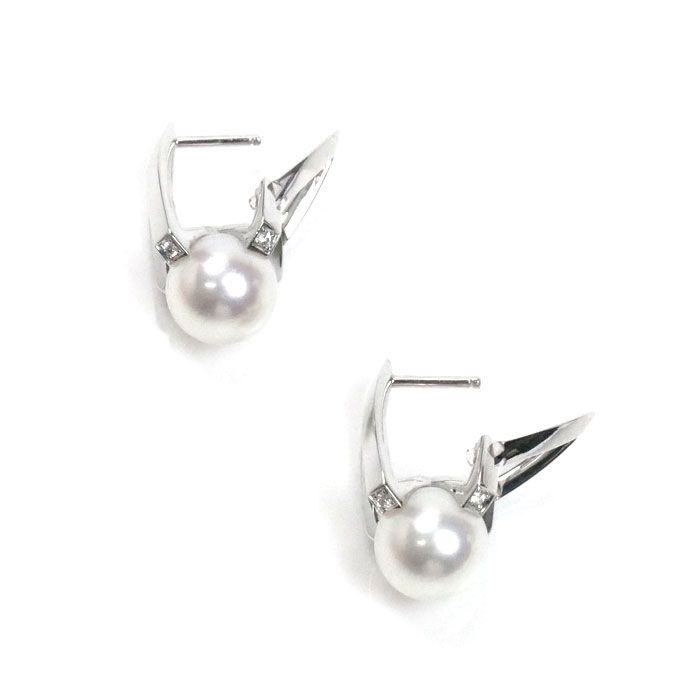 MIKIMOTO　ミキモト k18wg パールピアス MIKIMOTO ミキモト K18WG パール ピアス : サクララウンジ ヤフー