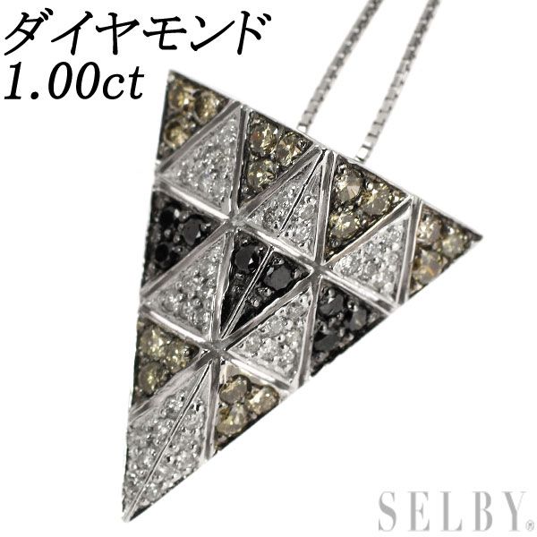 K18WG ダイヤモンド ペンダントネックレス 1.00ct | www.agb.md