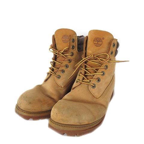 ティンバーランド Timberland プレミアムブーツ 73545 レザー 9W 27cm ワイド ベージュ□GY01 - メルカリ