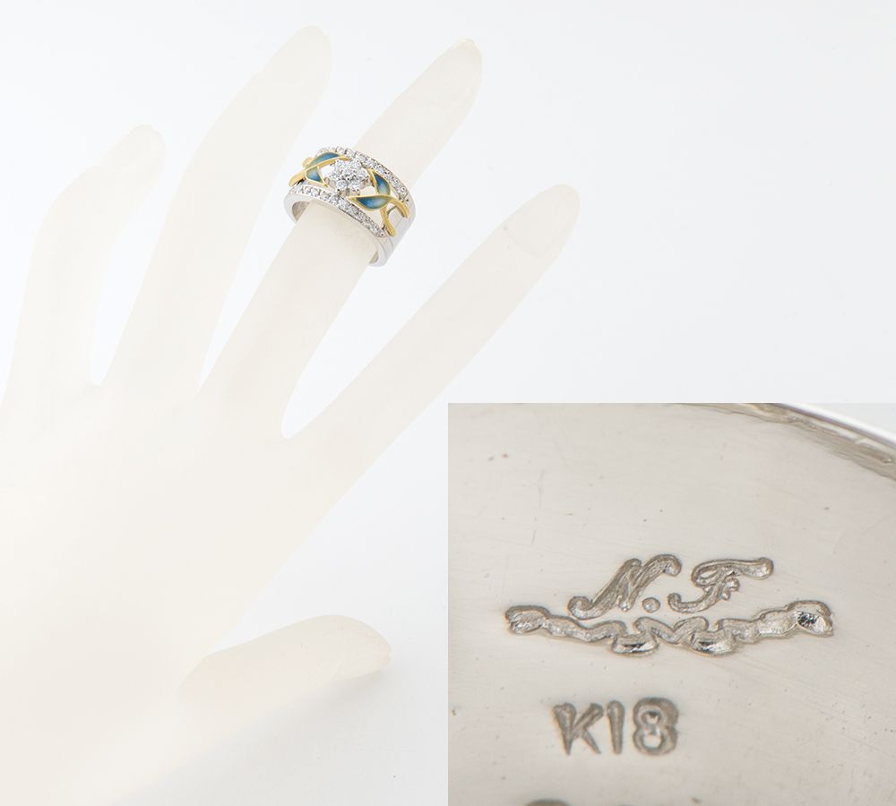 中嶋 邦夫 ニックスファクトリー リーフモチーフ エマイユ  