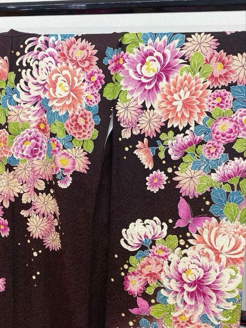 モデル振袖 押切もえ 豪華 金通し 刺繍 金彩 身丈174cm