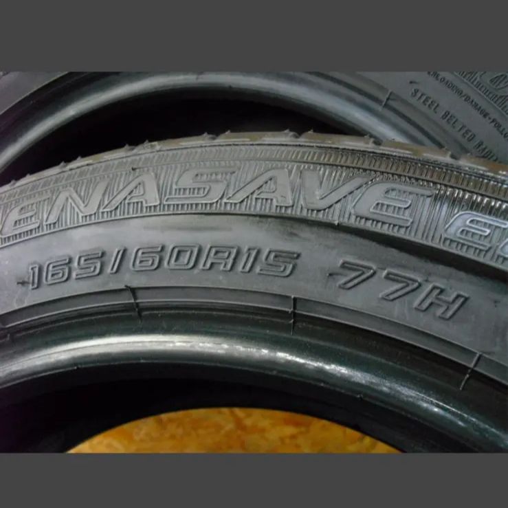 A-2746)本州送料無料 バリ山 165/60R15 2本 ダンロップ 中古タイヤ
