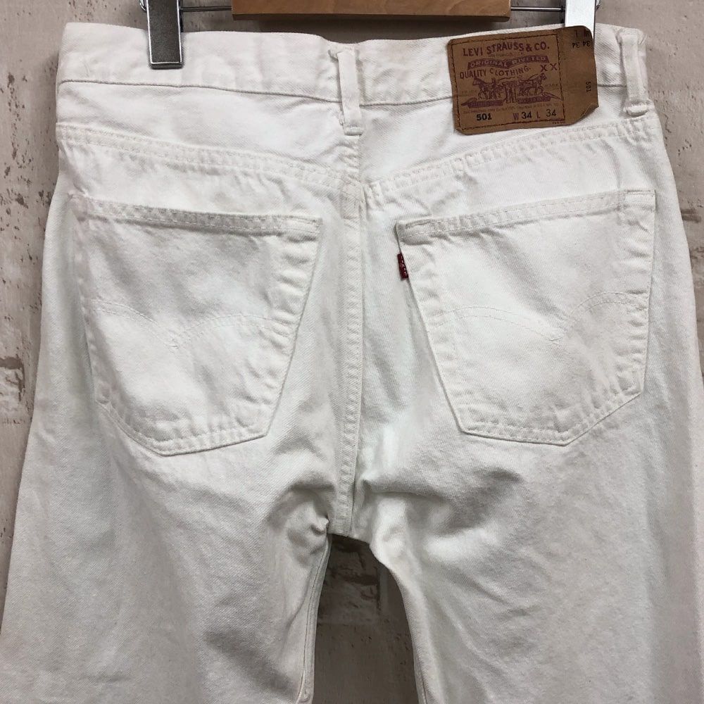 ユーズド Levi's ホワイトデニム501 アメリカ製 90's ヴィンテージ W34
